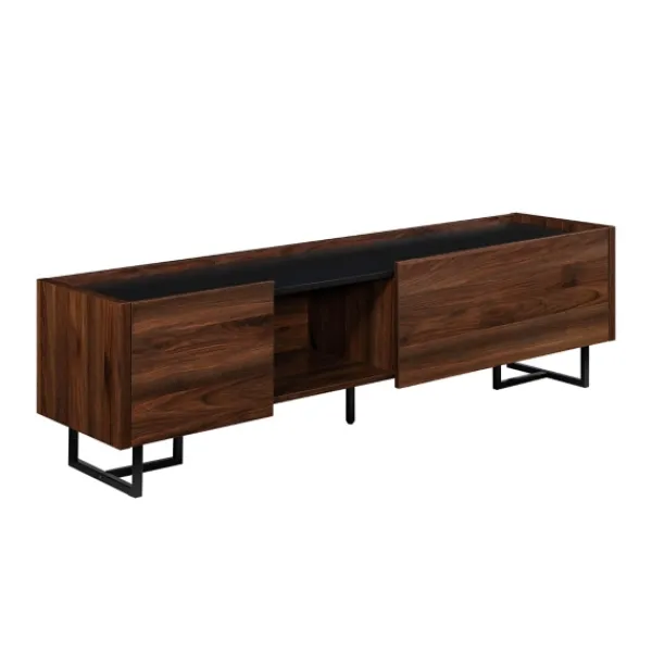 Tv Stands & Media Consoles-Kirkland's Home Wood And Metal 2-Door Media Console Brown