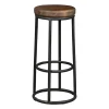 Bar Stools & Counter Height Stools-Kirkland's Home Wood And Metal Kendall Barstool Brown