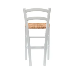 Bar Stools & Counter Height Stools-Kirkland's Home Wood And Seagrass Counter Stools, Set Of 2 White