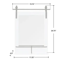 Decorative Mirrors-Kirkland's Home Wood Barn Door Frame With Shelf Wall Mirror White