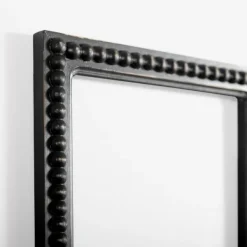 Wall Plaques-Kirkland's Home Wood Beaded 6-Pane Window Wall Plaque Black