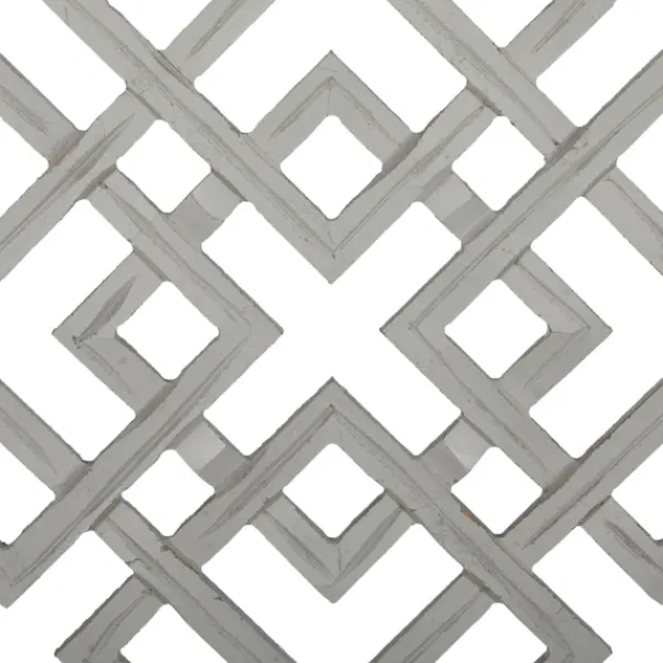 Wall Plaques-Kirkland's Home Wood Carved Diamonds Wall Plaque Gray