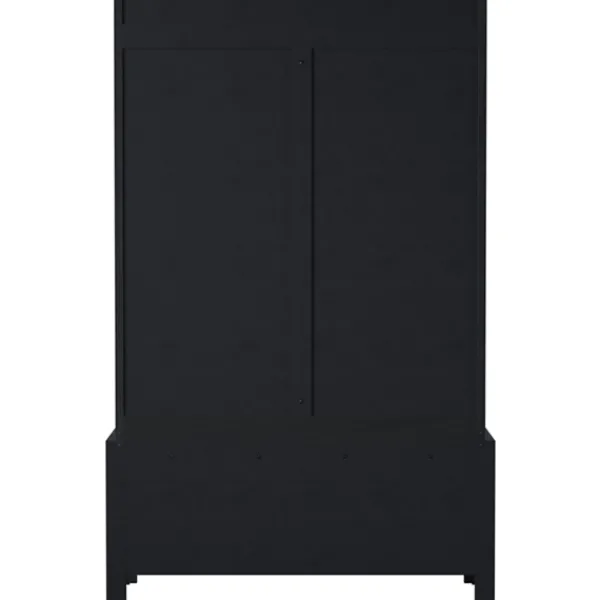 Entryway Furniture-Kirkland's Home Wood Classic Farmhouse Hall Tree Black