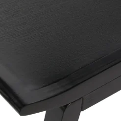 Benches & Ottomans-Kirkland's Home Wood Curved Seat Stool Black