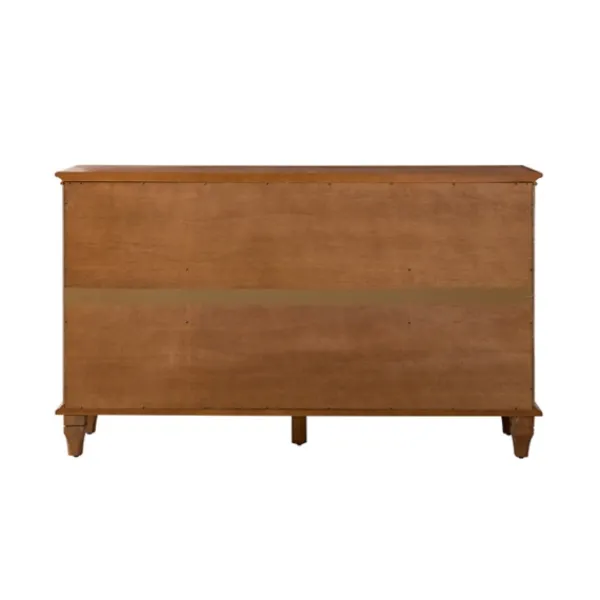 Cabinets & Sideboards-Kirkland's Home Wood 4-Door Sideboard Cabinet Brown