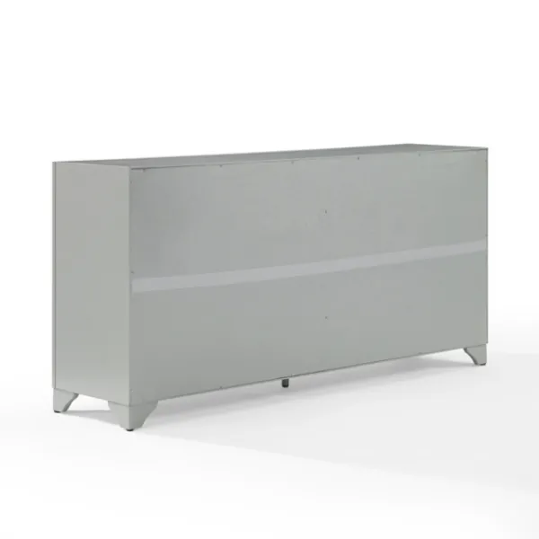Cabinets & Sideboards-Kirkland's Home Wood 4-Door Sideboard Cabinet Gray
