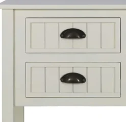 Console Tables-Kirkland's Home Wood 4-Drawer Console Table White