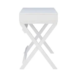 Office Furniture-Kirkland's Home Wood 2-Drawer X-Frame Desk White