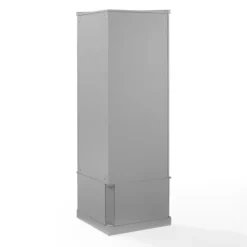 Entryway Furniture-Kirkland's Home Wood Drop Door Corner Hall Tree Gray