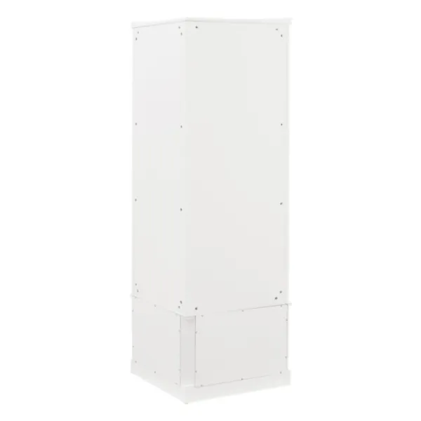 Entryway Furniture-Kirkland's Home Wood Drop Door Corner Hall Tree White