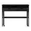 Office Furniture-Kirkland's Home Wood Extendable Desk Black