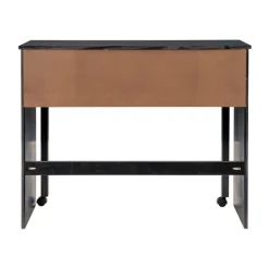 Office Furniture-Kirkland's Home Wood Extendable Desk Black