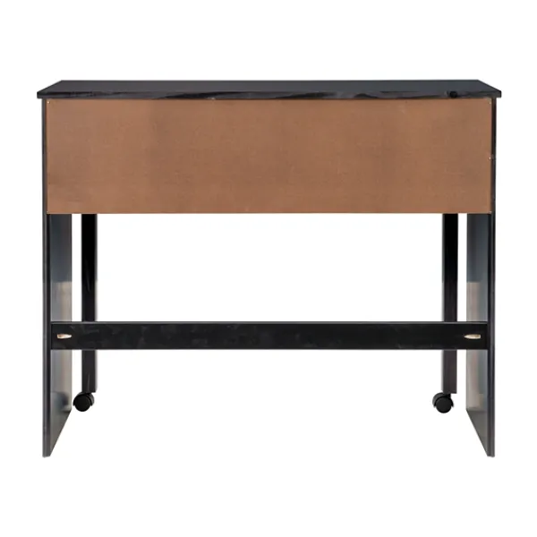 Office Furniture-Kirkland's Home Wood Extendable Desk Black