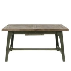 Dining Tables-Kirkland's Home Wood Extendable Dining Table Gray