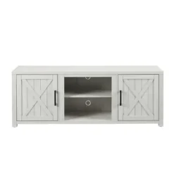 Tv Stands & Media Consoles-Kirkland's Home Wood Farmhouse Media Cabinet White