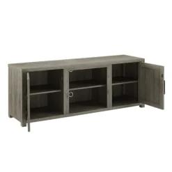 Tv Stands & Media Consoles-Kirkland's Home Wood Farmhouse Media Cabinet Gray
