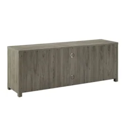 Tv Stands & Media Consoles-Kirkland's Home Wood Farmhouse Media Cabinet Gray