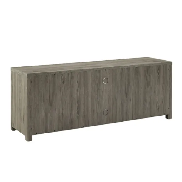 Tv Stands & Media Consoles-Kirkland's Home Wood Farmhouse Media Cabinet Gray