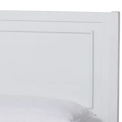 Beds & Headboards-Kirkland's Home Wood Full Platform Bed Frame White