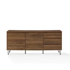 Tv Stands & Media Consoles-Kirkland's Home Wood Hairpin Legs Media Cabinet Brown