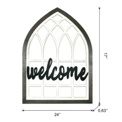 Wall Quotes & Signs-Kirkland's Home Wood Interchangeable Arch Wall Plaque White