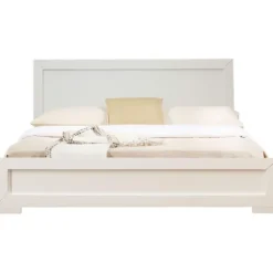 Beds & Headboards-Kirkland's Home Wood King Platform Bed And 2-Nightstand Set White