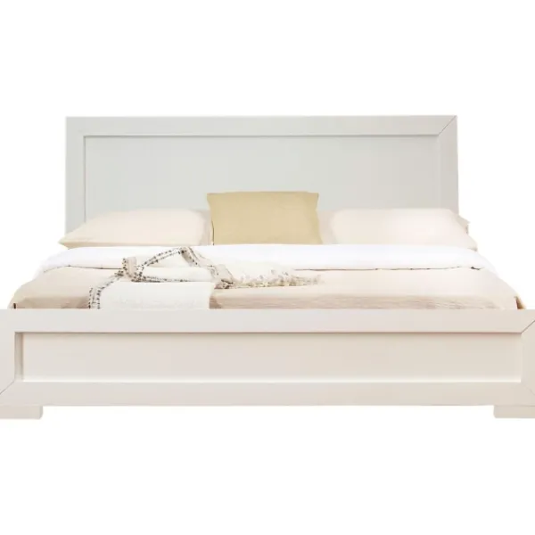 Beds & Headboards-Kirkland's Home Wood King Platform Bed And 2-Nightstand Set White