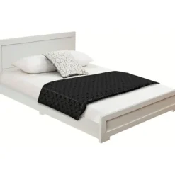 Beds & Headboards-Kirkland's Home Wood King Platform Bed And 2-Nightstand Set White