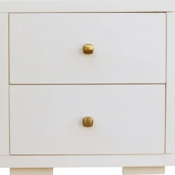 Beds & Headboards-Kirkland's Home Wood King Platform Bed And 2-Nightstand Set White