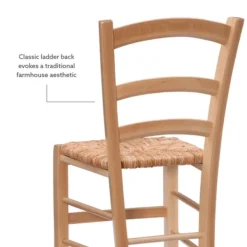 Dining Chairs-Kirkland's Home Wood Ladderback Dining Chairs, Set Of 2 Tan