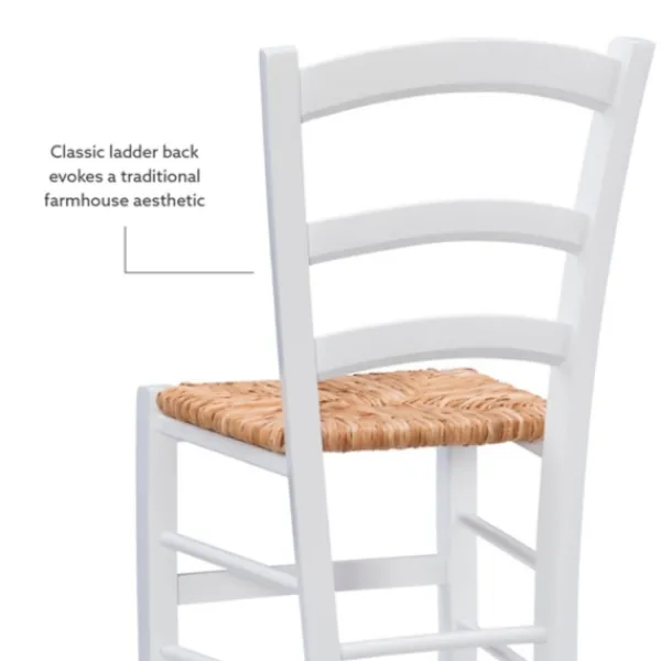 Dining Chairs-Kirkland's Home Wood Ladderback Dining Chairs, Set Of 2 White