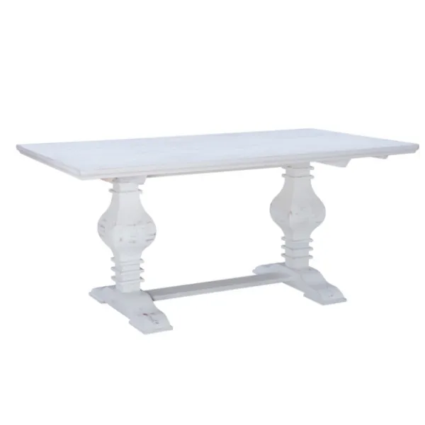 Dining Tables-Kirkland's Home Wood Pedestal Dining Table White
