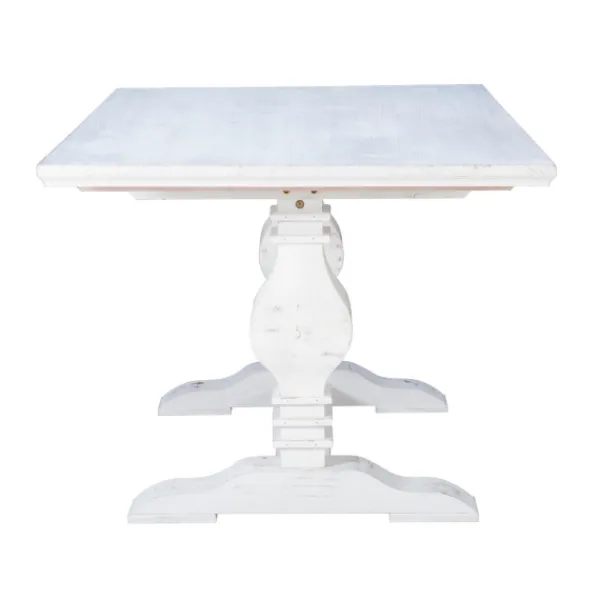Dining Tables-Kirkland's Home Wood Pedestal Dining Table White
