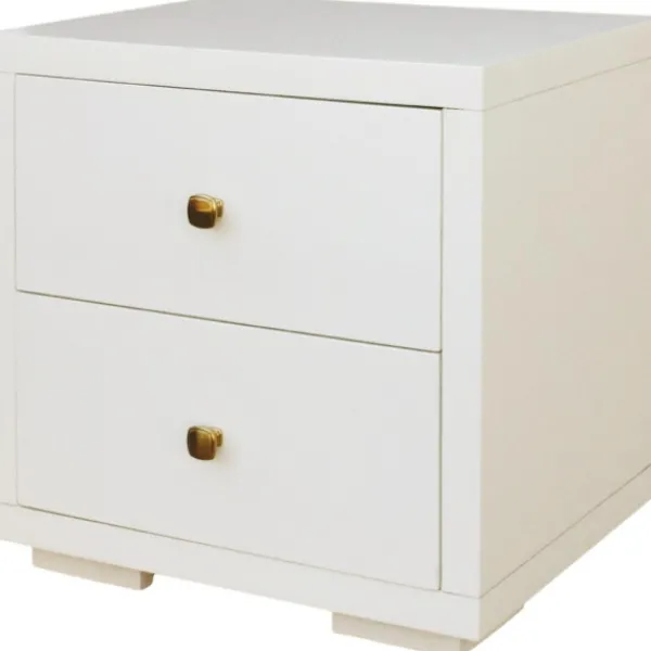 Beds & Headboards-Kirkland's Home Wood Queen Platform Bed And 2-Nightstand Set White