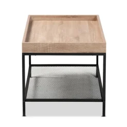 Coffee Tables-Kirkland's Home Wood Raised Edge Coffee Table Brown