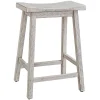Bar Stools & Counter Height Stools-Kirkland's Home Wood Rectangular Counter Stools, Set Of 2 White