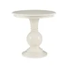 Accent & End Tables-Kirkland's Home Wood Round Base Side Table White