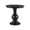 Accent & End Tables-Kirkland's Home Wood Round Base Side Table Black