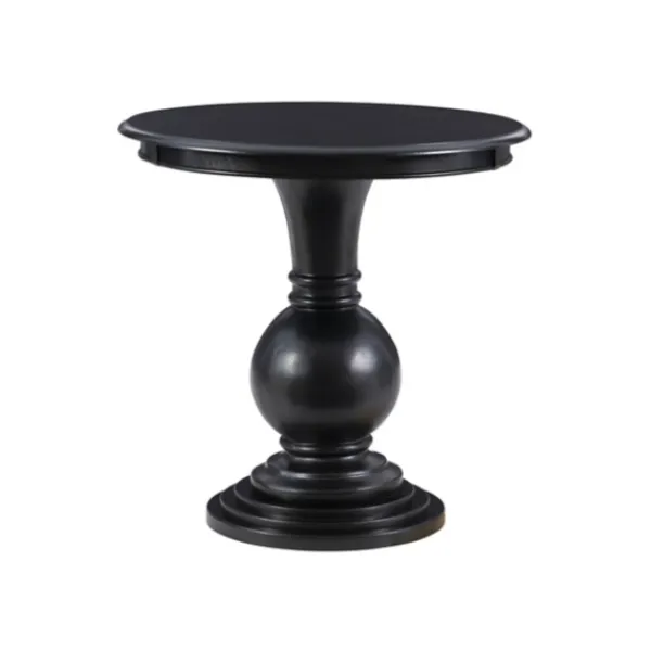 Accent & End Tables-Kirkland's Home Wood Round Base Side Table Black