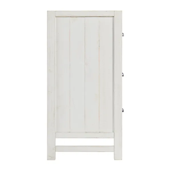 Dressers & Chests-Kirkland's Home Wood Rustic 6-Drawer Chest White