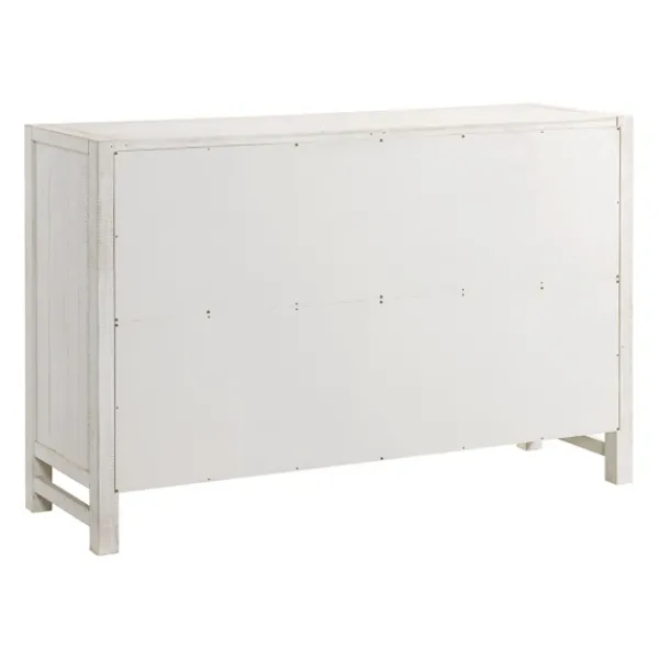 Dressers & Chests-Kirkland's Home Wood Rustic 6-Drawer Chest White