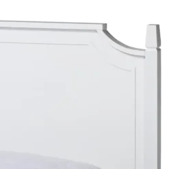 Beds & Headboards-Kirkland's Home Wood Scalloped Queen Bed Frame White