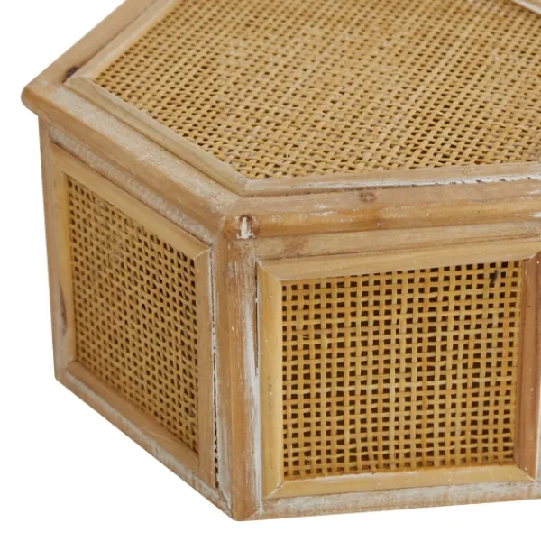 Baskets & Boxes-Kirkland's Home Wood Screen Panel Boxes, Set Of 2 Brown