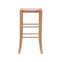 Bar Stools & Counter Height Stools-Kirkland's Home Wood Seagrass Backless 2-Pc. Bar Stool Set Tan