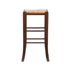 Bar Stools & Counter Height Stools-Kirkland's Home Wood Seagrass Backless 2-Pc. Bar Stool Set Brown