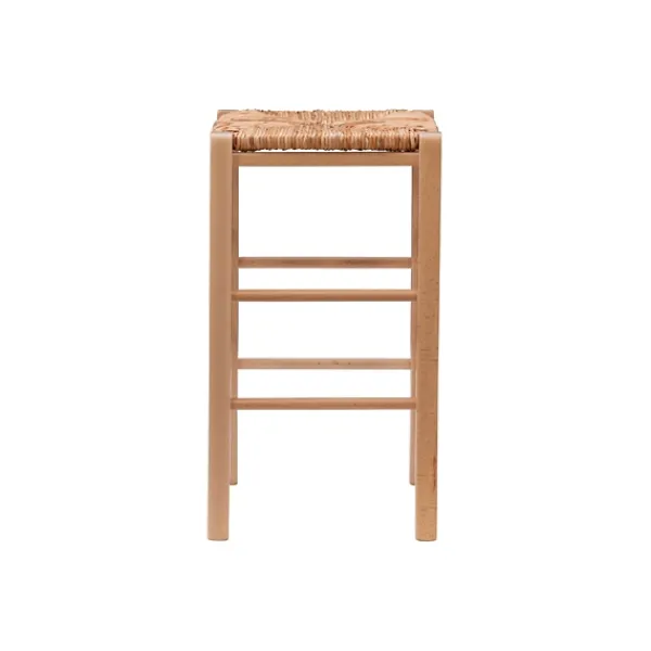 Bar Stools & Counter Height Stools-Kirkland's Home Wood Seagrass Backless 2-Pc. Counter Stool Set Tan