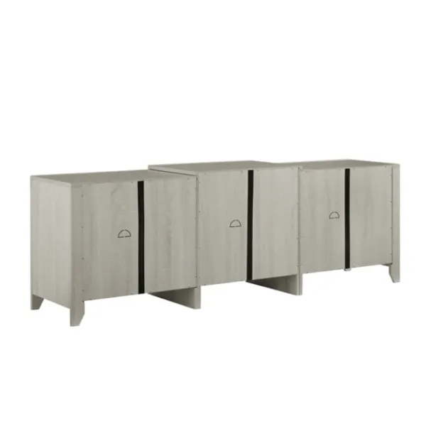 Tv Stands & Media Consoles-Kirkland's Home Wood 6-Shelf Media Cabinet White