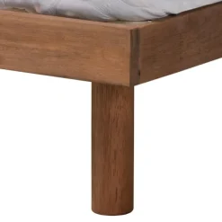 Beds & Headboards-Kirkland's Home Wood Shelves Queen Platform Bed Brown
