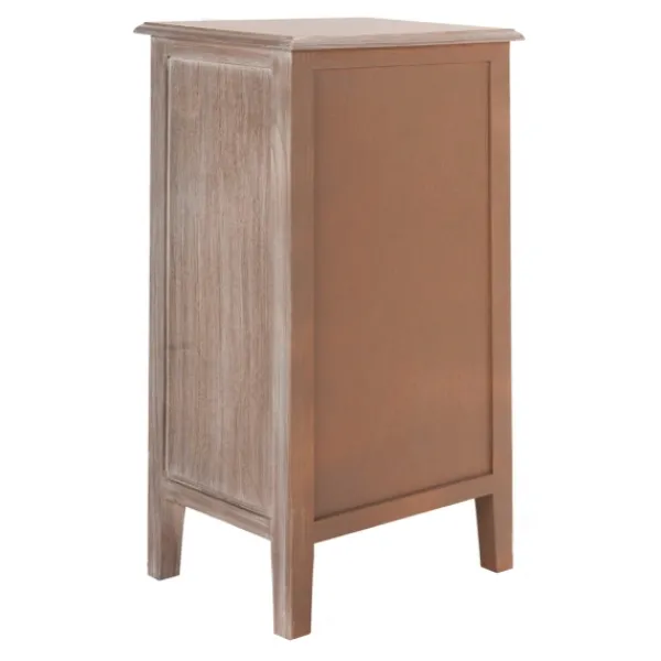 Accent & End Tables-Kirkland's Home Wood Side Table With Baskets Gray