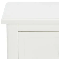 Accent & End Tables-Kirkland's Home Wood Side Table With Baskets White